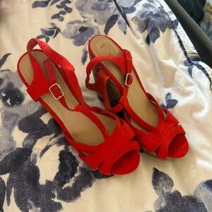 New Look Red Strappy Sandals
